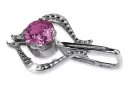 Colgante de oro soviético rosa ruso
