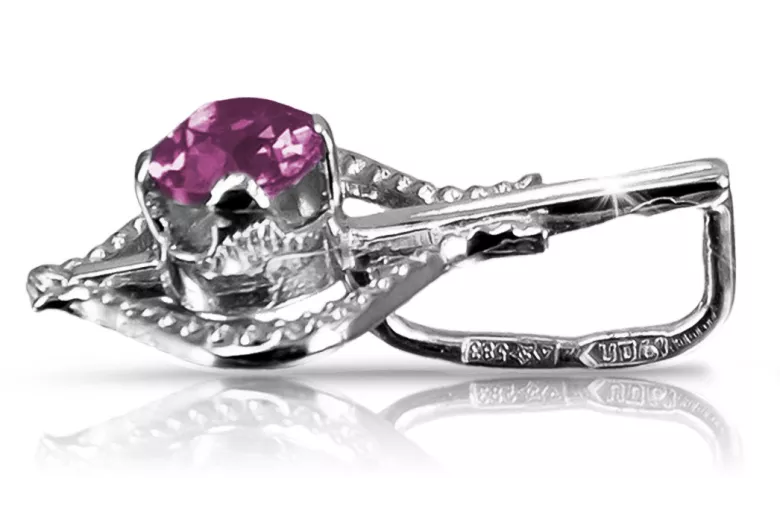Colgante de oro soviético rosa ruso