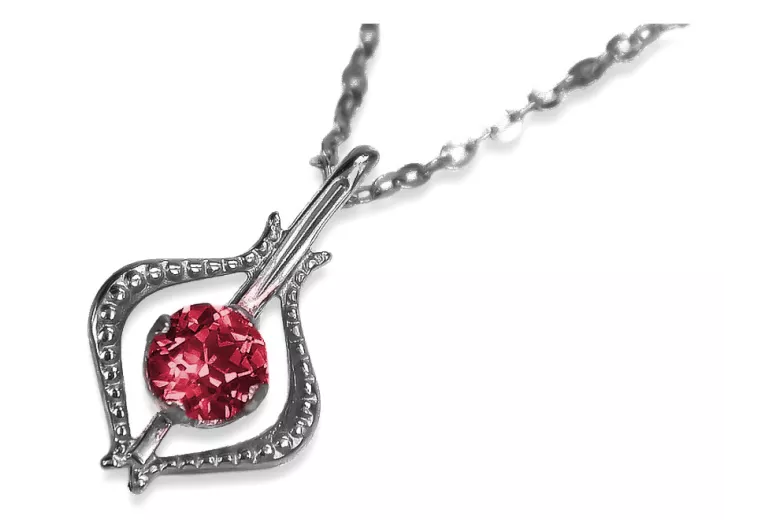 Colgante de oro soviético rosa ruso