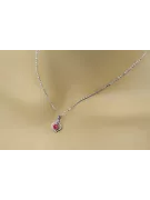 Colgante de oro soviético rosa ruso