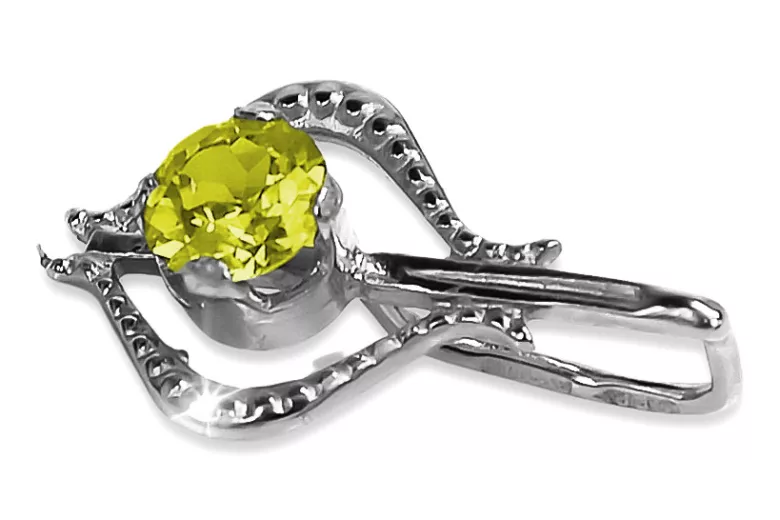 Colgante de oro soviético rosa ruso