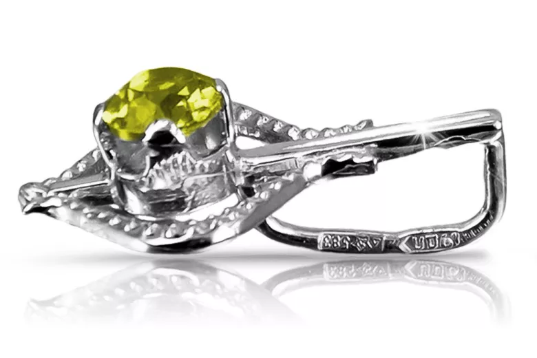 Colgante de oro soviético rosa ruso