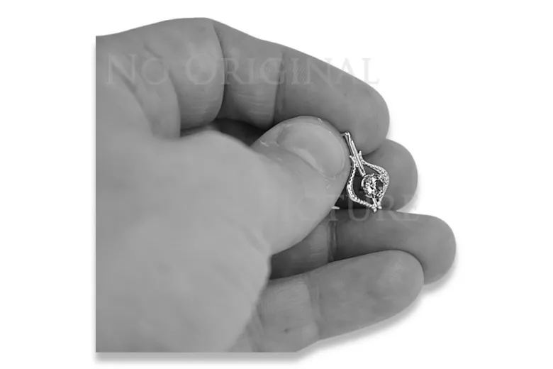 Colgante de oro soviético rosa ruso