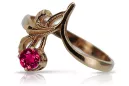 Sovietic rus a crescut 14k 585 aur Alexandrite Ruby Emerald Safir Zircon inel vrc303