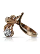 Russisch Sowjetrosa 14 Karat 585 Gold Alexandrit Rubin Smaragd Saphir Zirkon Ring vrc303