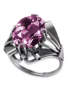 Russe rose soviétique 14k 585 or Alexandrite Ruby Emerald Sapphire Zircon ring vrc014