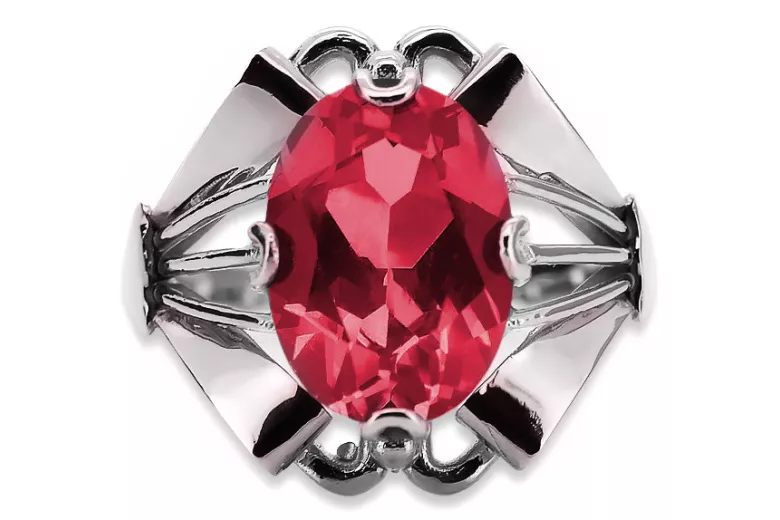 Ruso soviético rosa 14k 585 oro Alexandrite Ruby Esmeralda zafiro anillo Zircon vrc014