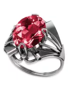 Ruso soviético rosa 14k 585 oro Alexandrite Ruby Esmeralda zafiro anillo Zircon vrc014