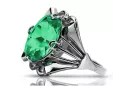 Russian Soviet rose 14k 585 gold Alexandrite Ruby Emerald Sapphire Zircon ring  vrc014
