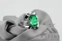 خاتم فضي روسيا 925 مع Emerald vrc015s فنتاش