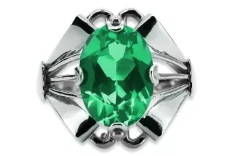 Russian Soviet rose 14k 585 gold Alexandrite Ruby Emerald Sapphire Zircon ring  vrc014