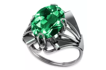 Russian Soviet rose 14k 585 gold Alexandrite Ruby Emerald Sapphire Zircon ring  vrc014