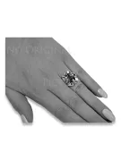 Srebrny pierścionek 925 Rosyjski Oprawa vrc015s Vintage