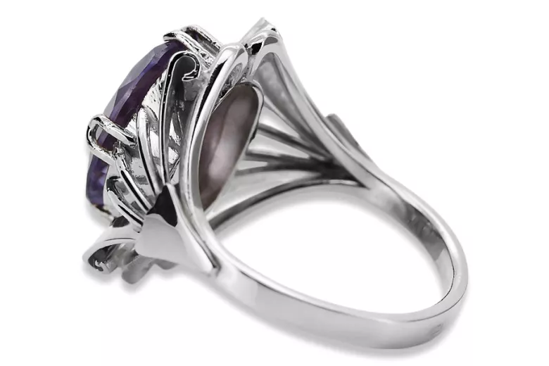 Bague Vintage en Argent 925 avec Alexandrite, Ovale 10x14mm