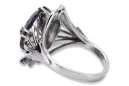 Vintage Silver Ring 925 with Alexandrite, Oval 10x14mm