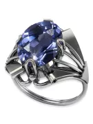 Bague Vintage en Argent 925 avec Alexandrite, Ovale 10x14mm