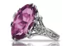 Vintage silver 925 Amethyst ring vrc084s Vintage