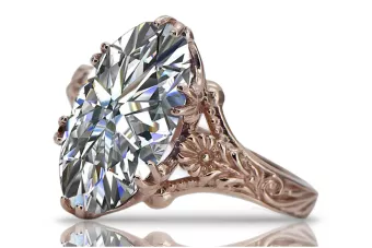 Ring in Rosé-Rotgold Silber 925 vergoldet mit Zirkonia vrc084rp Vintage