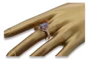 Russe rose soviétique 14k 585 or Alexandrite Ruby Emerald Sapphire Zircon ring vrc014