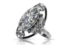 Vintage silver 925 Cubic Zircon ring vrc014s Vintage