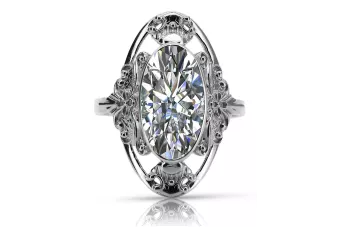 Ασημένιο δαχτυλίδι Ρωσικό 925 με Ζυρκόνια vrc014s Vintage