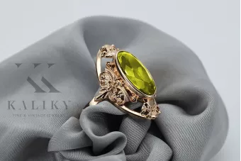 Руска съветска роза 14k 585 злато александрит рубин изумруд сапфир циркон пръстен vrc014
