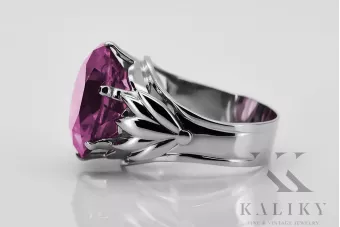 Russische sowjetische Rose 14 Karat 585 Gold Alexandrit Rubin Smaragd Saphir Zirkon Ring vrc014