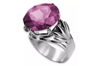 Ruso soviético rosa 14k 585 oro Alejandrita Rubí Esmeralda Zafiro Circón anillo vrc014