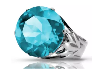 Russian Soviet rose 14k 585 gold Alexandrite Ruby Emerald Sapphire Zircon ring  vrc029