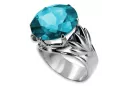 Russian Soviet rose 14k 585 gold Alexandrite Ruby Emerald Sapphire Zircon ring  vrc029