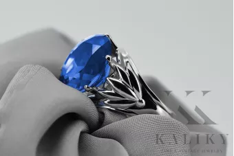 خاتم فضي روسي 925 مع زعفران vrc029s فنتش