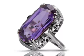 Stříbrný ruský 925 prsten s Alexandrite VRC038S vinobraní