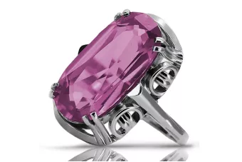 Silver 925 Ruský Ring s Amethystem VRC038s Vintage