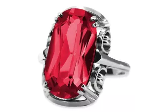 Russische sowjetische Rose 14 Karat 585 Gold Alexandrit Rubin Smaragd Saphir Zirkon Ring vrc014