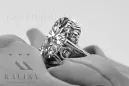 Srebrny pierścionek Rosyjski 925 Oprawa vrc038s Vintage