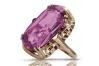 Vintage rose pink 14k gold 585 Amethyst ring vrc038r Vintage