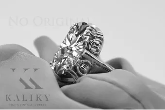 Russische sowjetische Rose 14 Karat 585 Gold Alexandrit Rubin Smaragd Saphir Zirkon Ring vrc014