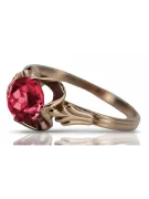 Pierścionek z różowego czerwonego złota 14k 585 z Rubinem vrc023 Vintage