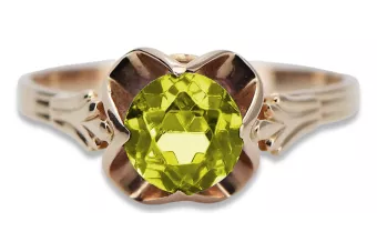 Russian Soviet rose 14k 585 gold Alexandrite Ruby Emerald Sapphire Zircon ring  vrc014