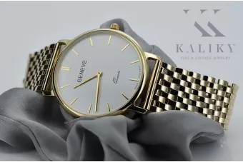Χρυσό ρολόι ανδρών 14k 585 Geneve mw004ydw&mbw005y