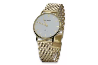 Χρυσό ρολόι ανδρών 14k 585 Geneve mw004ydw&mbw005y