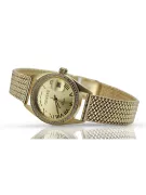 Ceas de damă de aur 14K, Geneva Quartz lw078ydg&lbw003y