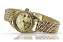 Goldene Herrenuhr Geneve ★ zlotychlopak.pl ★ Gold Reinheit 585 333 Niedriger Preis!