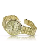 This is a 14K gold Geneva quartz, Italian, 40mm men's watch