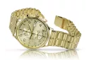 желтый 14k 585 золото мужские часы Geneve mw005y&mbw007y