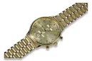 This is a 14K gold Geneva quartz, Italian, 40mm men's watch