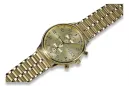 Złoty zegarek 14k 585 z bransoletą męski włoski Geneve mw005y&mbw007y