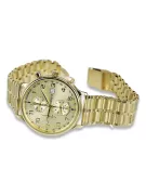 This is a 14K gold Geneva quartz, Italian, 40mm men's watch