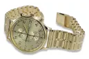 желтый 14k 585 золото мужские часы Geneve mw005y&mbw007y