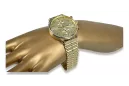 желтый 14k 585 золото мужские часы Geneve mw005y&mbw007y